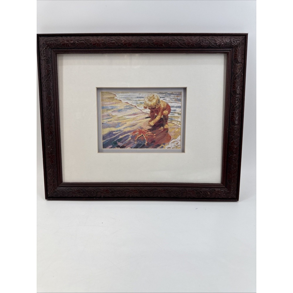 Corinne Hartley "A Learning Experience" FRAMED Children Impressionism Art Rare
